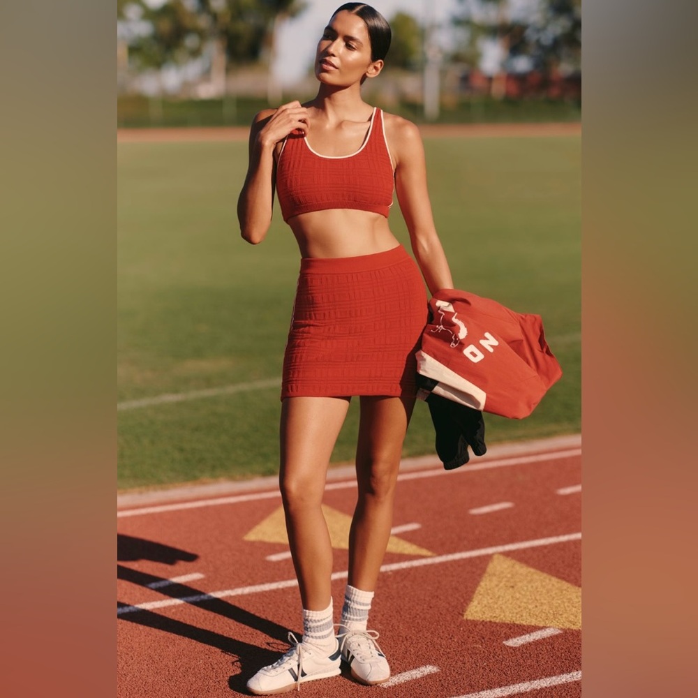 The Upside x Anthropologie
Mini Skirt in Cherry